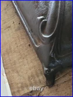 Antique Cast Iron Parlor Stove Top With Finial