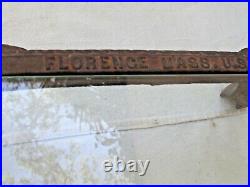 Antique Cast Iron Stove Base The Florence Co. Puritan Mass. C. 1890