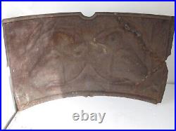 Antique Cast iron Kenwood Stove Raised Panel 2 Cows and Corn