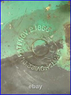 Antique Crown Jewel Detroit Stove Works Vapor Range Advertising Metal Tank