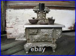 Antique EAGLE Lancaster Brand Cast Iron Salesman Sample Stove Child Toy