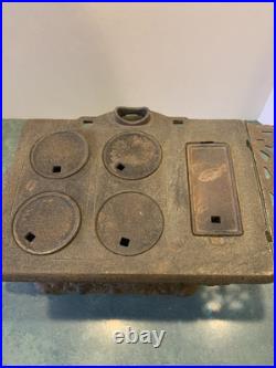 Antique EAGLE Lancaster Brand Cast Iron Salesman Sample Stove Child Toy