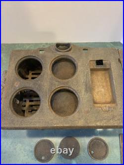Antique EAGLE Lancaster Brand Cast Iron Salesman Sample Stove Child Toy