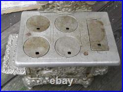 Antique EAGLE Lancaster Brand Cast Iron Salesman Sample Stove Child Toy