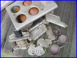 Antique EAGLE Lancaster Brand Cast Iron Salesman Sample Stove Child Toy