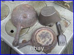 Antique EAGLE Lancaster Brand Cast Iron Salesman Sample Stove Child Toy