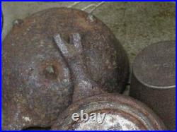 Antique EAGLE Lancaster Brand Cast Iron Salesman Sample Stove Child Toy