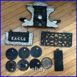 Antique Eagle Cast Iron Stove Lancaster Brand