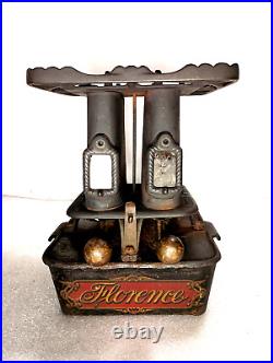 Antique Florence Kerosene Sad Iron Heater Stove With Double Burner Gardner Mass