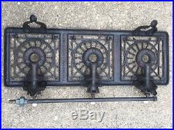 Antique Griswold Gas Three Burner Hot Plate Cast Iron Stove