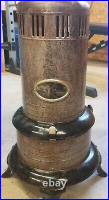 Antique MONTGOMERY WARD, S Oil Kerosene Portable Heater serial D81