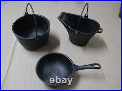 Antique Marvel Range Cast Iron Stove- Salesman Sample Doll Toy Big 16 in. Wide