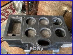 Antique Midget Cast Iron Toy Stove Salesman Sample Range Cooks Accessories Lot