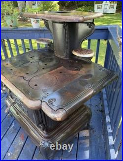 Antique Modern Glenwood E Cast Iron Cook Stove, No. 508 E (1905), With Tools