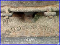 Antique No 1 Summer Girl Cast Iron Heater Stove Taylor & Boggis Co. Cleveland
