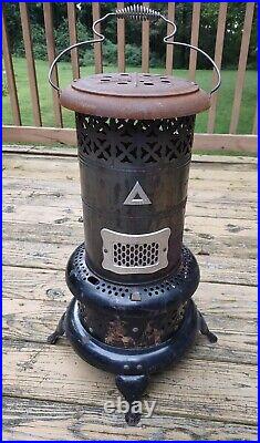 Antique Perfection Oil Heater No. 525 USA Tank, Burner & Wick Very Nice