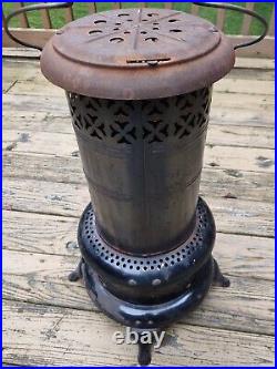 Antique Perfection Oil Heater No. 525 USA Tank, Burner & Wick Very Nice