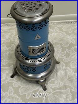 Antique Perfection Vintage Kerosene Oil Heater Stove- Blue Enamel