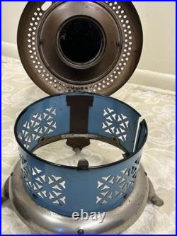 Antique Perfection Vintage Kerosene Oil Heater Stove- Blue Enamel