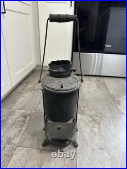 Antique RR Railway Railroad Train Car Caboose Heater Cast Iron Stove