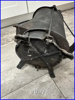 Antique RR Railway Railroad Train Car Caboose Heater Cast Iron Stove
