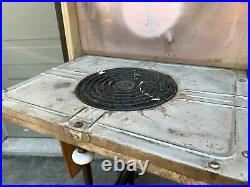 Antique Range Stove Oven Countertop GO Electric Co. Burners Oven Gauge