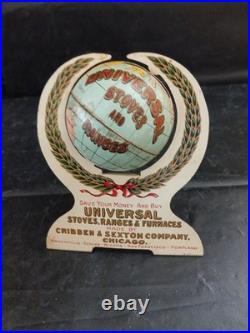Antique Rare Advertising Bank for Universal Stoves, Ranges and Furnaces