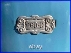Antique Robin Egg Blue Enamel 260C Perfection Oil Kero Parlor Cabin Heater Stove