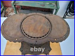 Antique Sad Iron Stove Kerosene Oil Heater Brunswick F Tulley NY 1800s Untested
