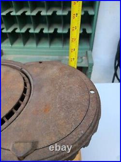 Antique Sad Iron Stove Kerosene Oil Heater Brunswick F Tulley NY 1800s Untested