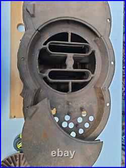 Antique Sad Iron Stove Kerosene Oil Heater Brunswick F Tulley NY 1800s Untested