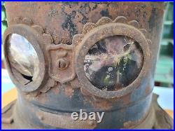 Antique Sad Iron Stove Kerosene Oil Heater Brunswick F Tulley NY 1800s Untested
