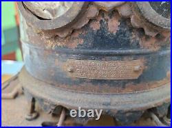 Antique Sad Iron Stove Kerosene Oil Heater Brunswick F Tulley NY 1800s Untested