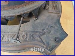 Antique Sad Iron Stove Kerosene Oil Heater Brunswick F Tulley NY 1800s Untested