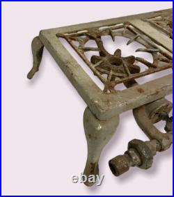 Antique Scarce Huenefeld Cincinnati Ohio CAST IRON 2 Burner Camp STOVE Gas USA