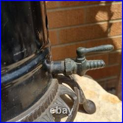 Antique The S. & T. DIV Cast Iron Kerosine Space Heater Cook Stove 1907