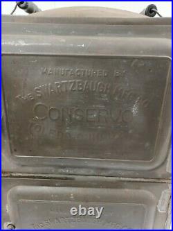 Antique The Swartzbaugh Mfg Co Conservo 2 Door Steamer Copper Bottom