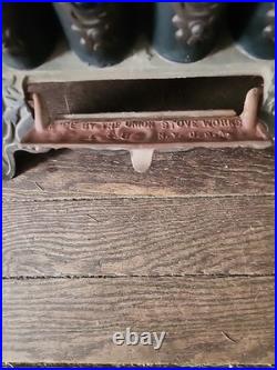 Antique The Union Stove Works Jewel No. 4 Grand Cast Iron Gas Parlor Stove