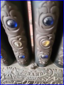 Antique The Union Stove Works Jewel No. 4 Grand Cast Iron Gas Parlor Stove