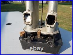 Antique Union Kerosene Sad Iron Double Burner Heater Stove Gardner Massachusetts