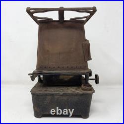 Antique Union Kerosene Sad Iron Double Burner Heater Stove Has 2 Wicks Untested