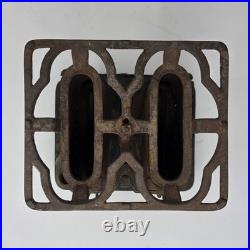 Antique Union Kerosene Sad Iron Double Burner Heater Stove Has 2 Wicks Untested