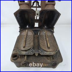 Antique Union Kerosene Sad Iron Double Burner Heater Stove Has 2 Wicks Untested