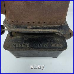 Antique Union Kerosene Sad Iron Double Burner Heater Stove Has 2 Wicks Untested