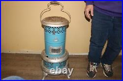 Antique Vintage Blue Porcelain 1913 Perfection 630 Smokeless Oil Heater Stove