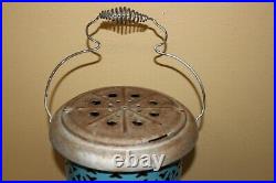 Antique Vintage Blue Porcelain 1913 Perfection 630 Smokeless Oil Heater Stove
