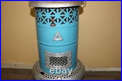 Antique Vintage Blue Porcelain 1913 Perfection 630 Smokeless Oil Heater Stove