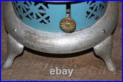 Antique Vintage Blue Porcelain 1913 Perfection 630 Smokeless Oil Heater Stove
