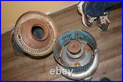 Antique Vintage Blue Porcelain 1913 Perfection 630 Smokeless Oil Heater Stove