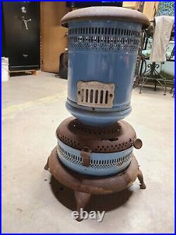 Antique Vintage Florence Heater Untested for repair or display Blue Rare